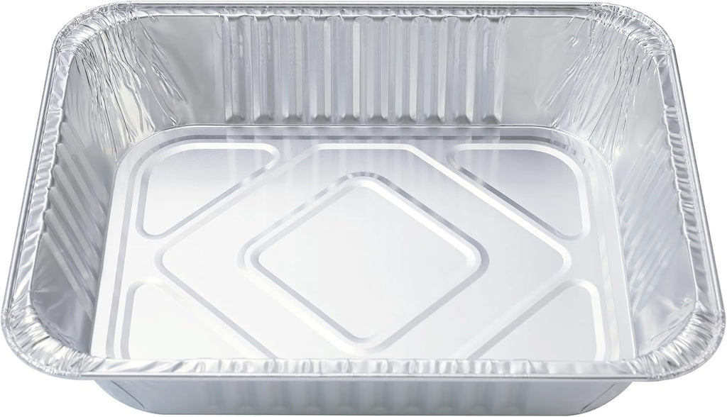 9x13 Aluminum Pans - (30Pack) Disposable Foil Pans, Half Size Deep Steam Table Pans Extra Thick for Baking, Cooking