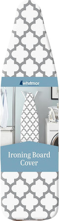 Deluxe Ironing Board Cover with 6mm Fiber Pad, Fits 15 x 54 In | 88gsm cover, 6mm fiber pad, 190T elastic fit