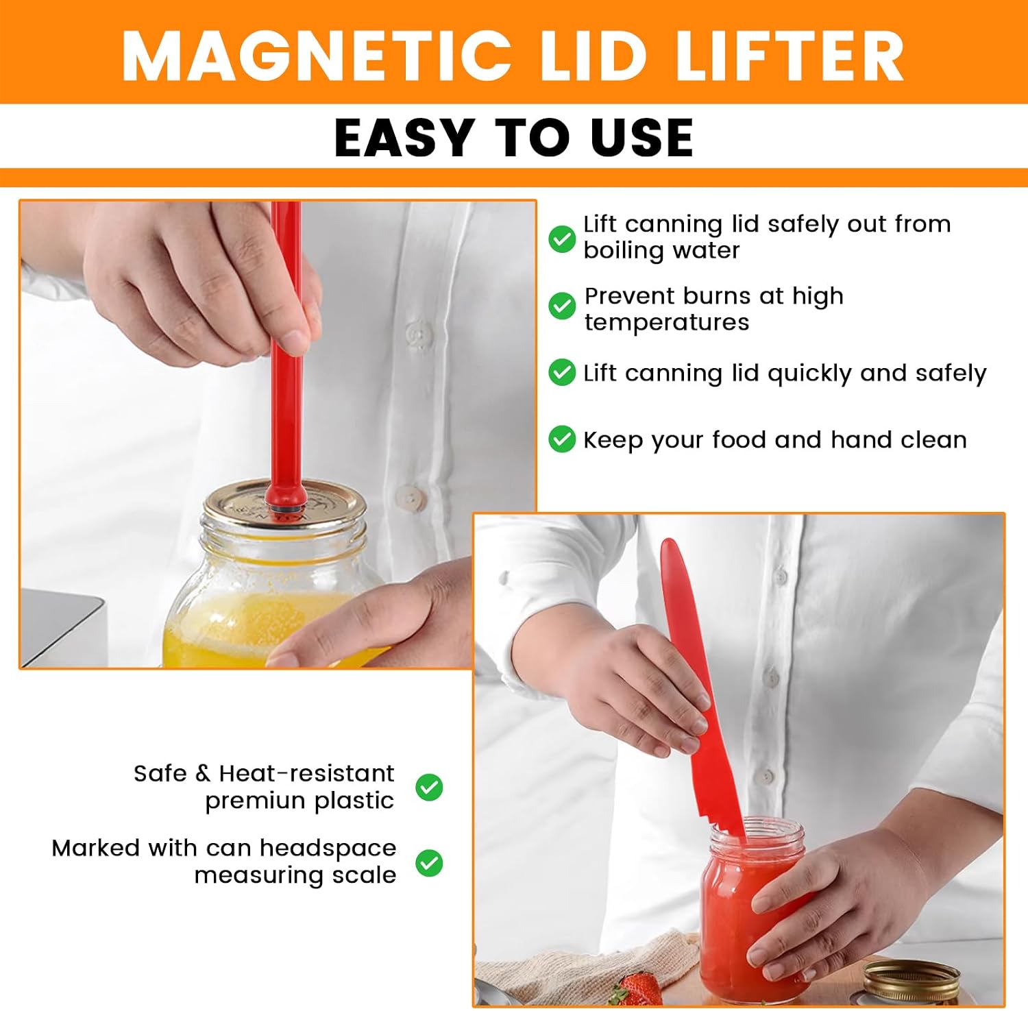 3Pcs Canning Tools Kit includes Bubble Popper Bubble Remover