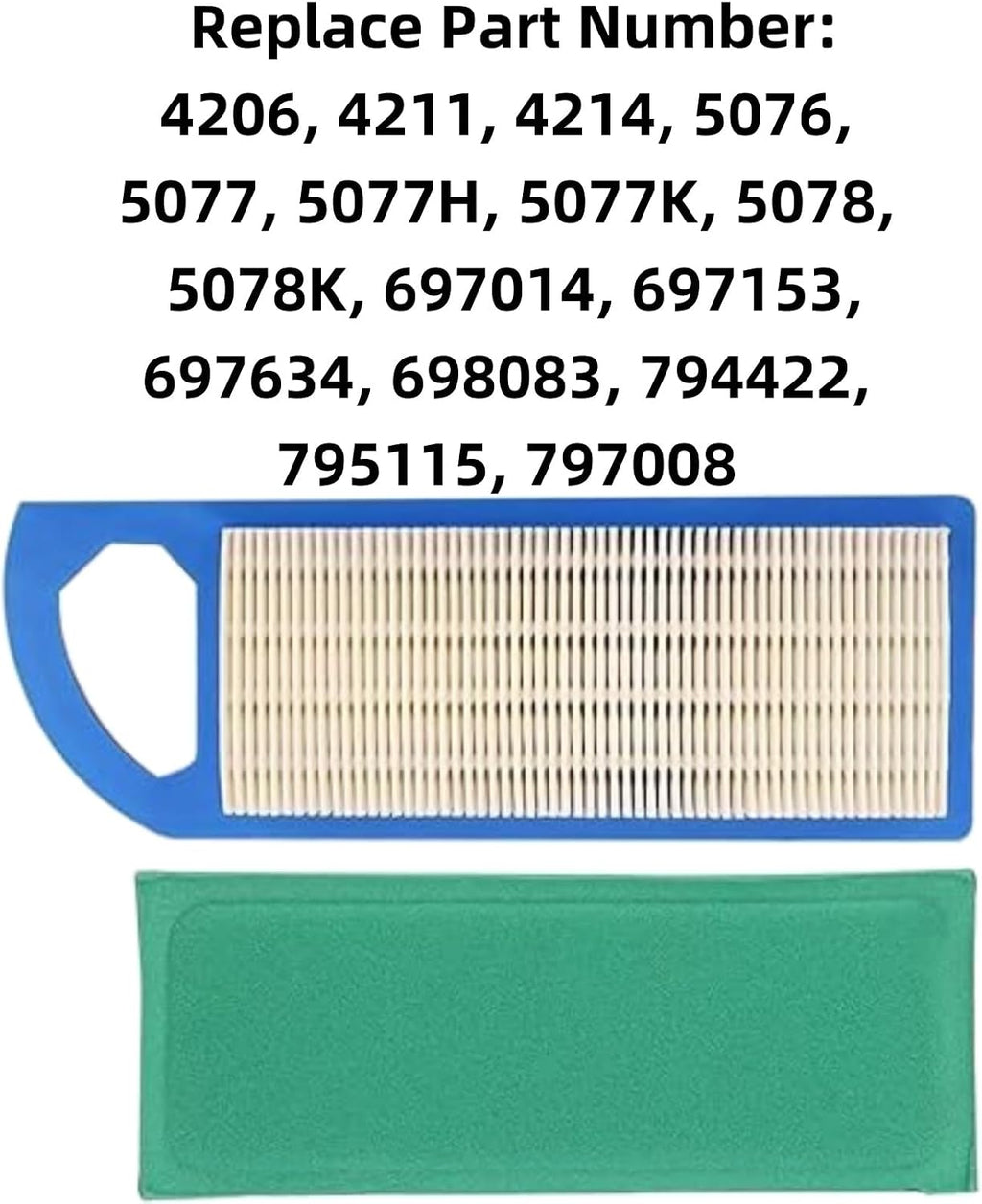 698083 Air Filter Tune up Kit Compatible with Briggs and Stratton 795115 697014 697153 794422 697634