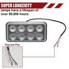 LED Work Light for Kubota Skid Steer Replace V0511-53510 (Silver-1PCS)