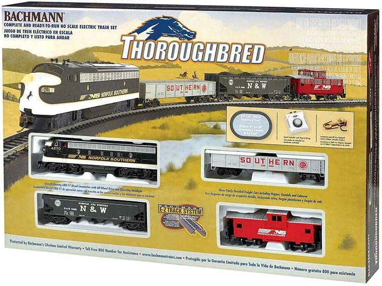 Trains - Thoroughbred Ready To Run Electric Train Set - HO Scale