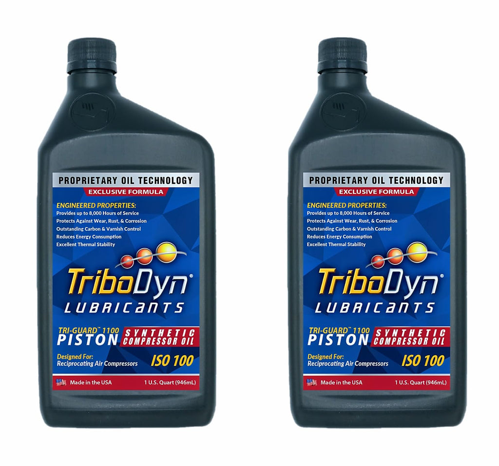 Tri-Guard 1100 Piston Air Compressor Oil ISO 100-2 Quart Pack