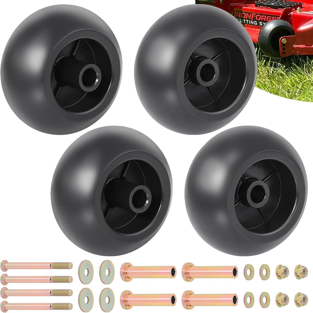CheeMuii 4Pack Lawn Mower Deck Wheels Kit for 022-5234-98 103-4051 103-7263