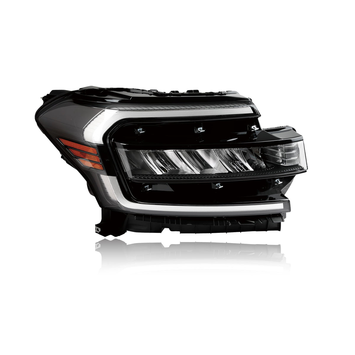 Black Headlight Assembly Compatible with 2022-2024 Ford Expedition