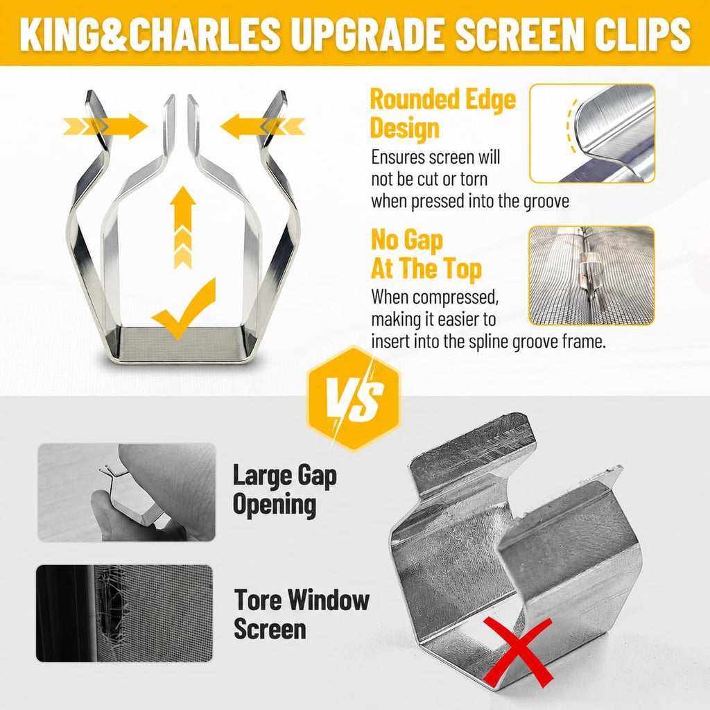 Window Screen Replacement, 6in1 Window Screen Door Repair Kit