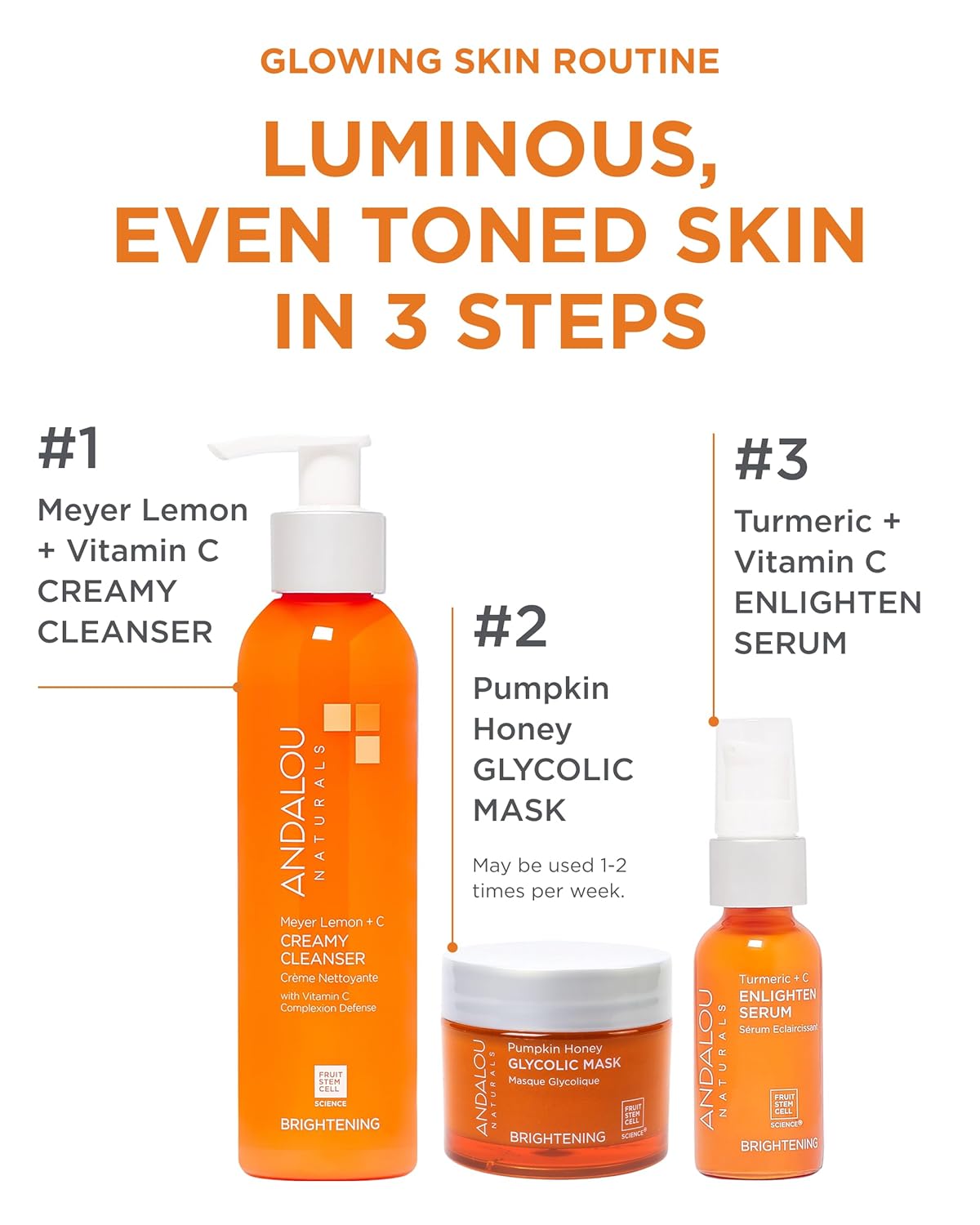 Pumpkin Honey Glycolic Mask (1.7 fl oz) | Exfoliating Face Mask with Glycolic Acid, Vitamin C for a Radiant Glow