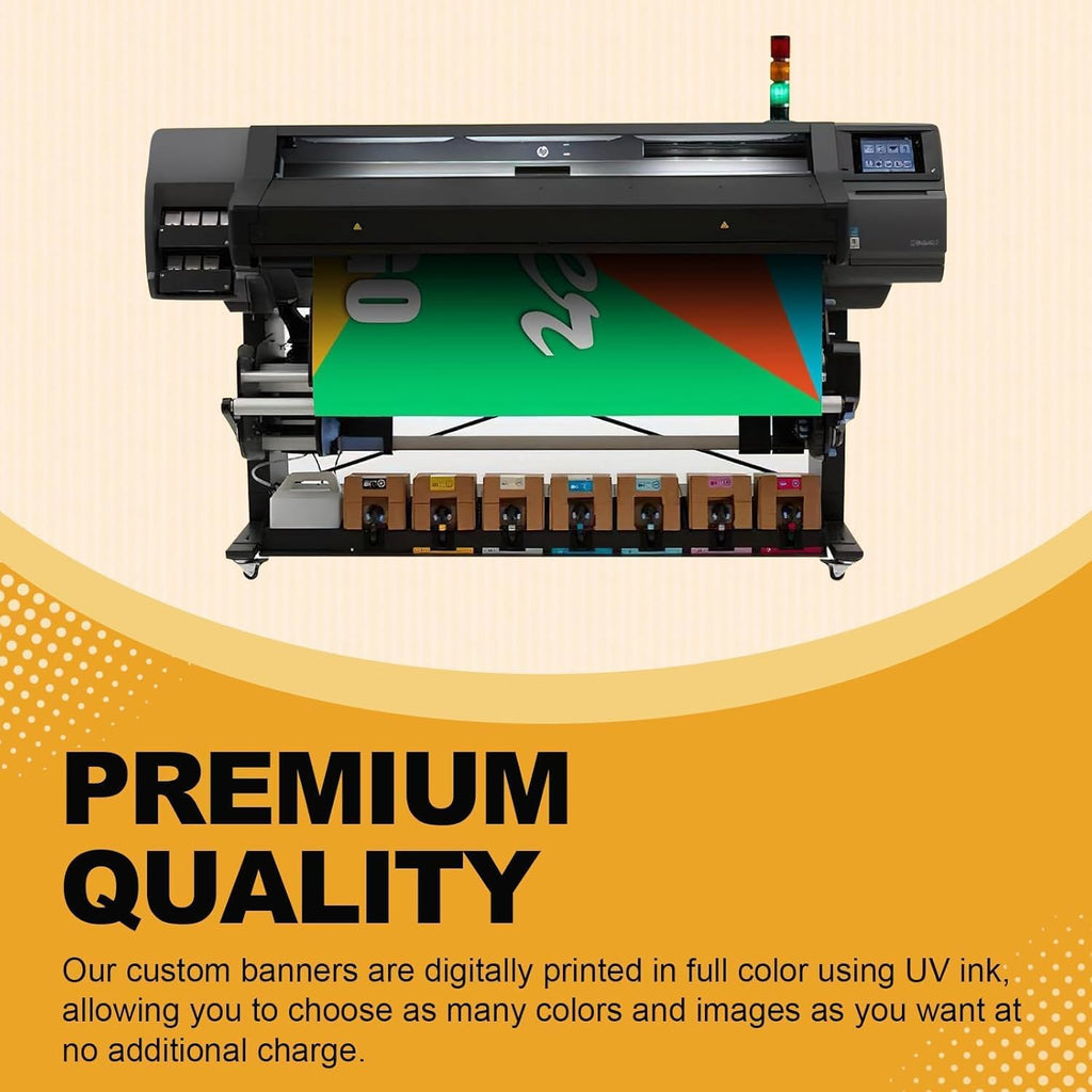 Custom Vinyl Banner-2ft x 4ft Full Color 13oz Banners and Signs Customize for Indoor Outdoor Display, Custom banner |