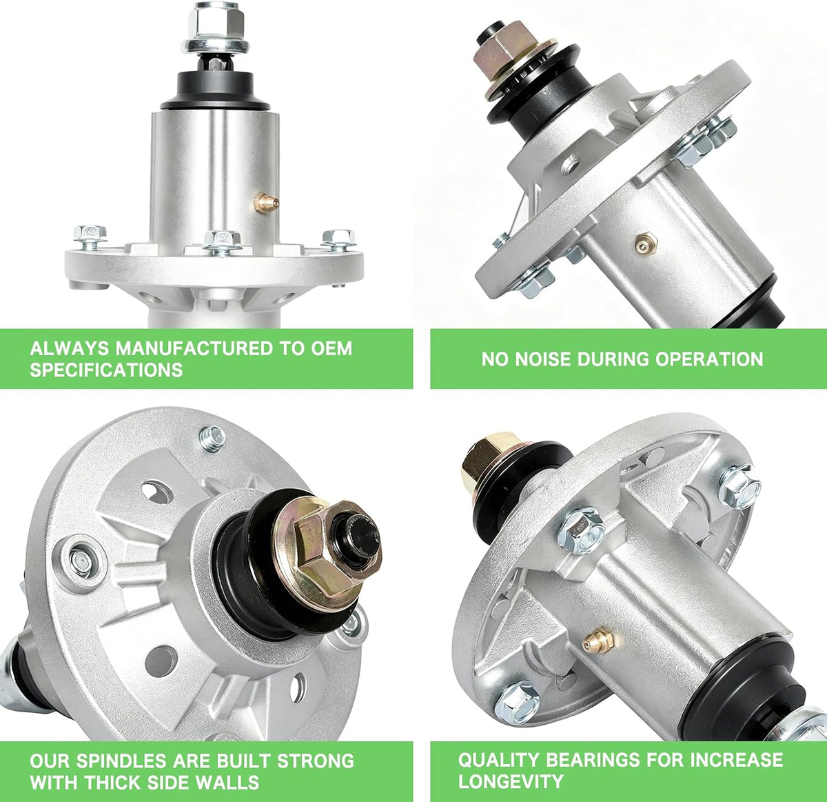 GY21098 AUC15811 GY20454 GY20867 GY20962 Spindle Assembly Fit for 42" 48" Deck John Deere LA100 LA110 LA115 LA120 LA125 LA145 LA105 D110 D130 D125 D140 E140 E130 Lawn Mower Parts 2 Pack