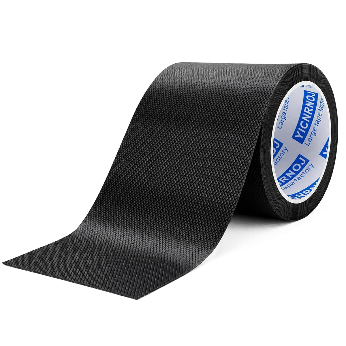 4 Inch x 16.4 FT Black Rubber Grip Tape, Textured & Adhesive