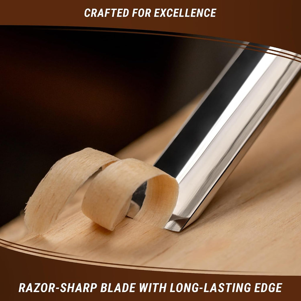 Wood Carving Gouge K5/12 Woodworking Hand Chisel Compact Wood Carving Knife for Beginners and Profi
