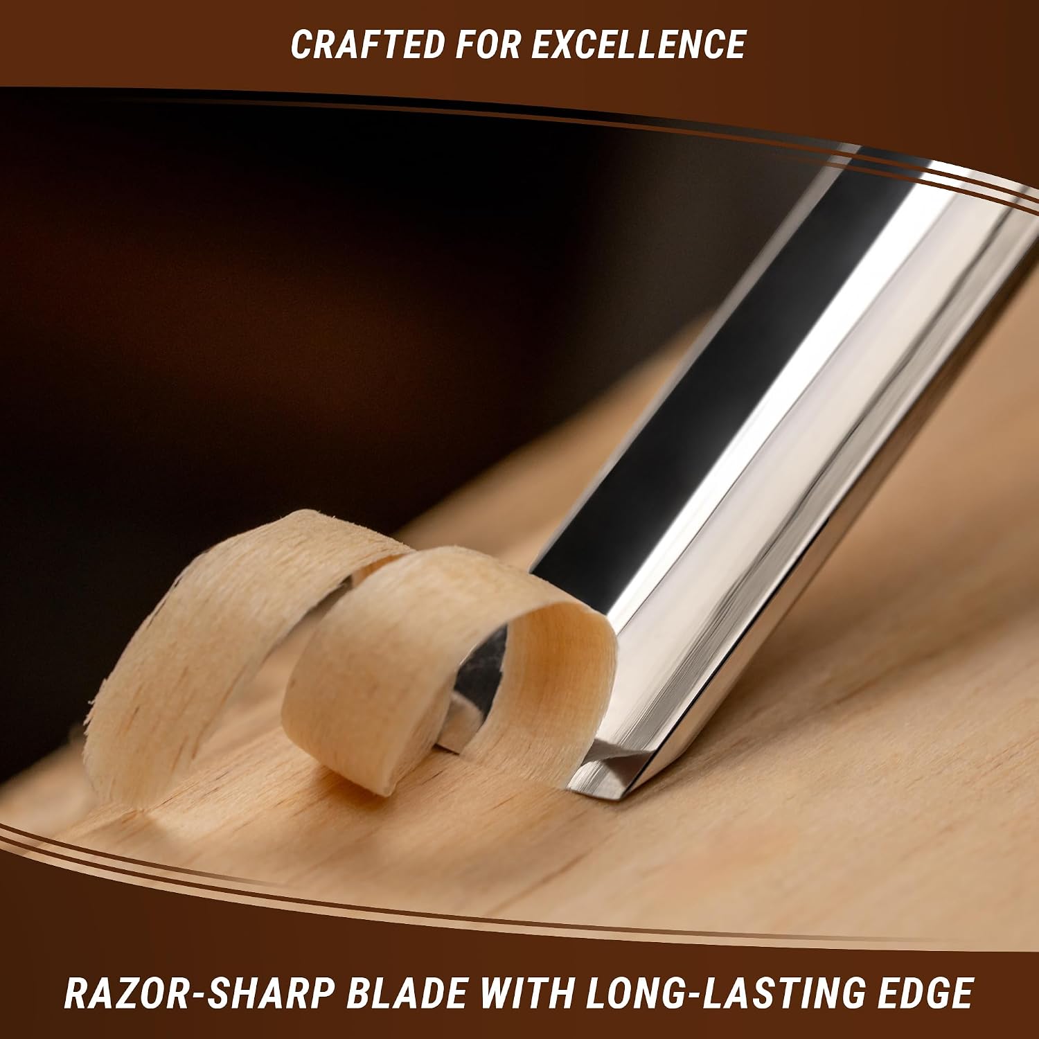 Wood Carving Gouge K5/12 Woodworking Hand Chisel Compact Wood Carving Knife for Beginners and Profi