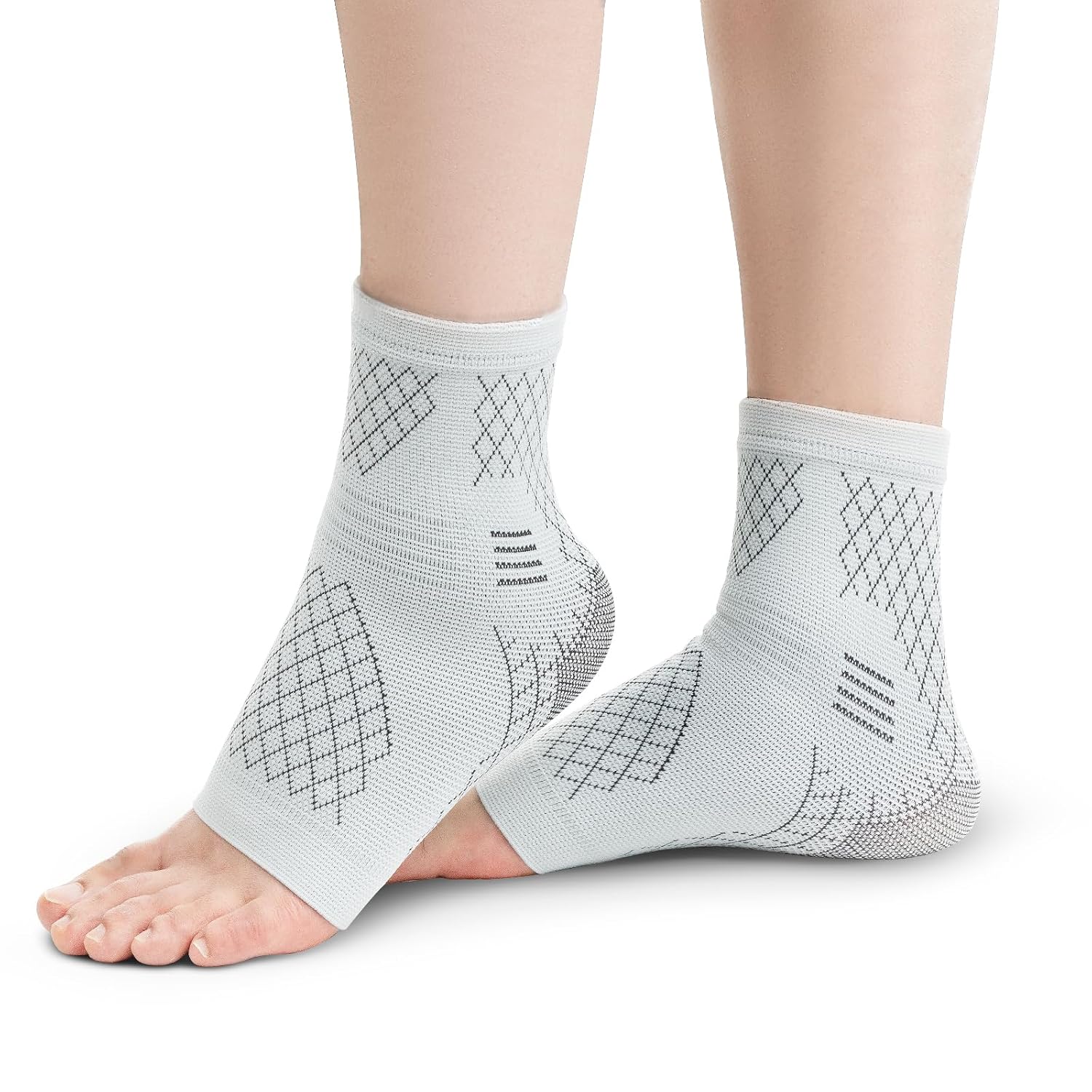 2 Pack Ankle Brace & Ankle Compression Sleeve for Women Men