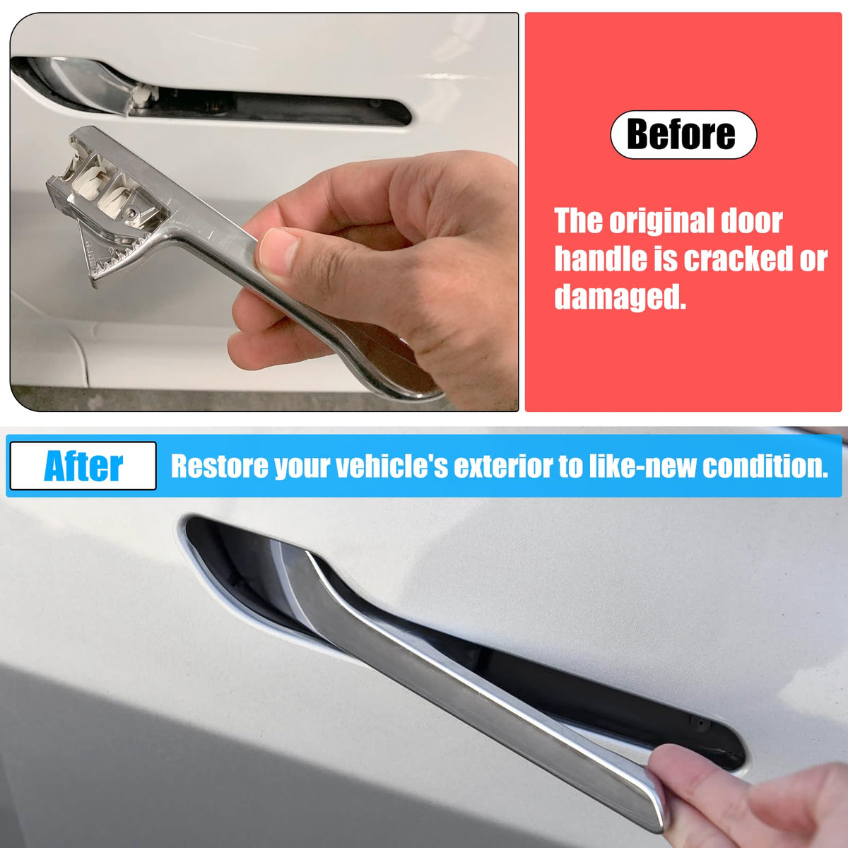 Jaronx Compatible with Tesla Door Handle Replacement for Model 3 2017-2021