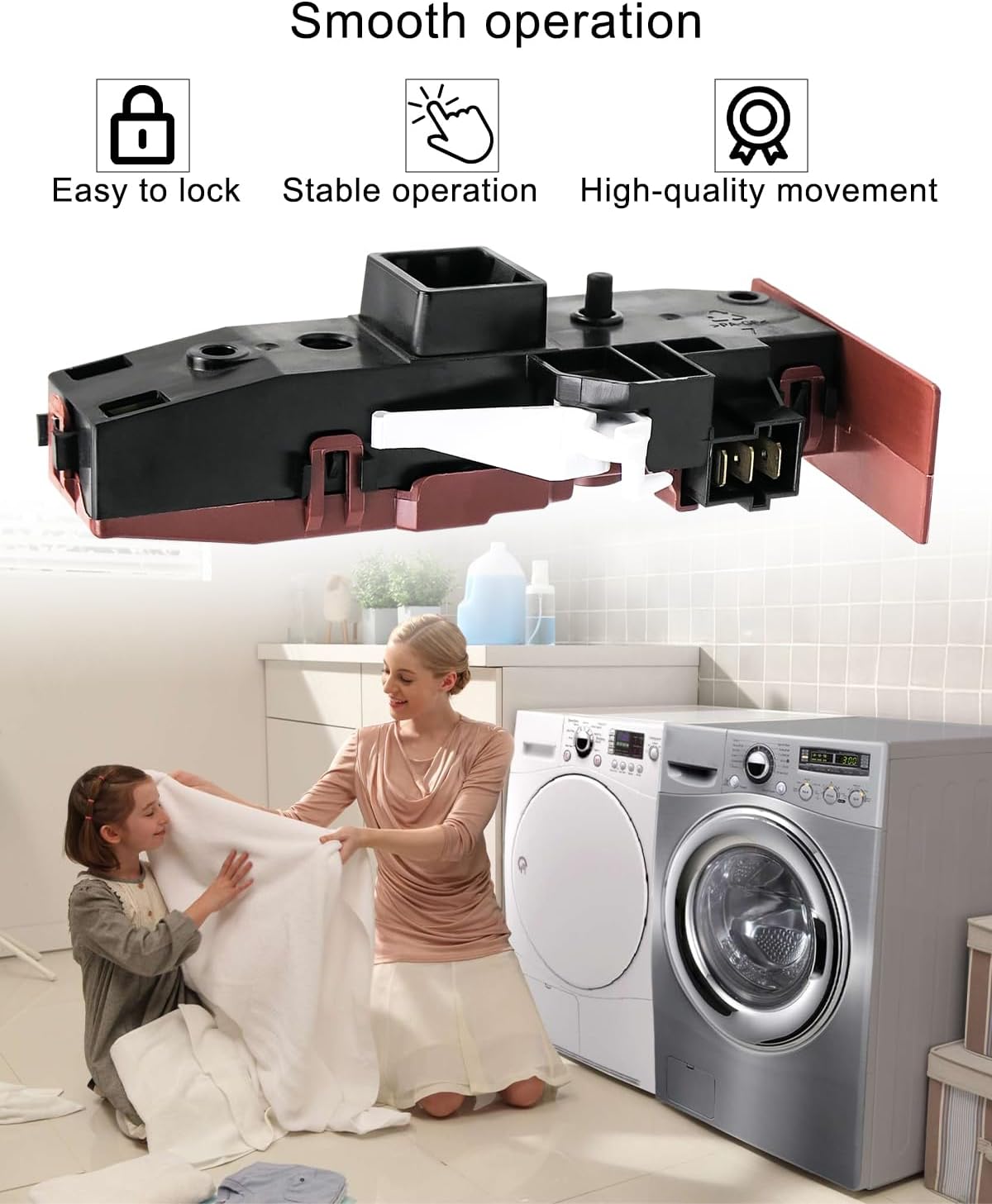 Washer Door Lock Switch Assembly Fit for GE Hotpoint Bosch Washing Machine