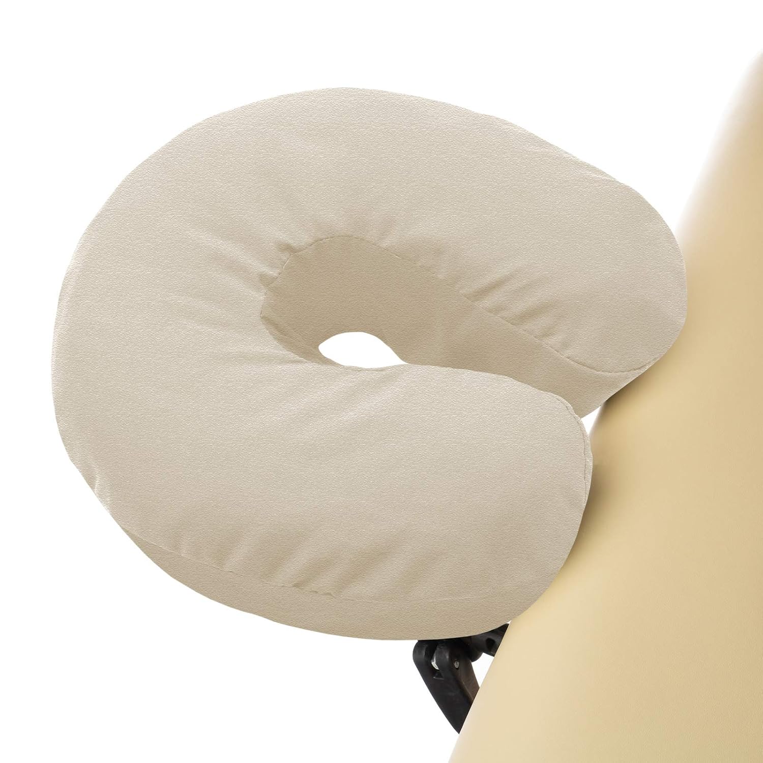 4-Pack Premium 100% Cotton Flannel Face Cradle Covers - Soft Cotton Fitted Massage Table Cradle Cover - Natural