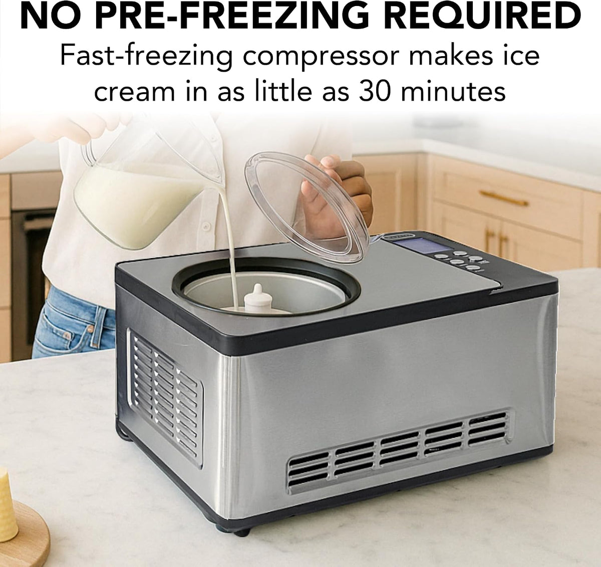 Automatic Ice Cream Maker, 2.1 Qt, ICM-200LS