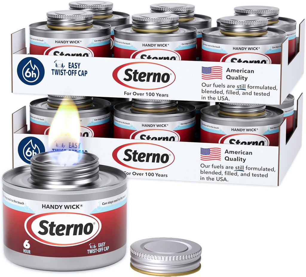 Handy Wick Twist Top Chafing Fuel, 6-Hour Burn, 12 Pack