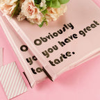 Poly Mailers 10x13 Inch Pink with Build-in Handle Shipping Bags 3 Mil Pretty Thick Self Adhesive Mailing Envelopes