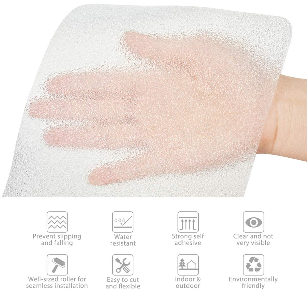 Transparent Anti Slip Tape, 4in x 24in Clear Anti Slip Tape, 15Pack