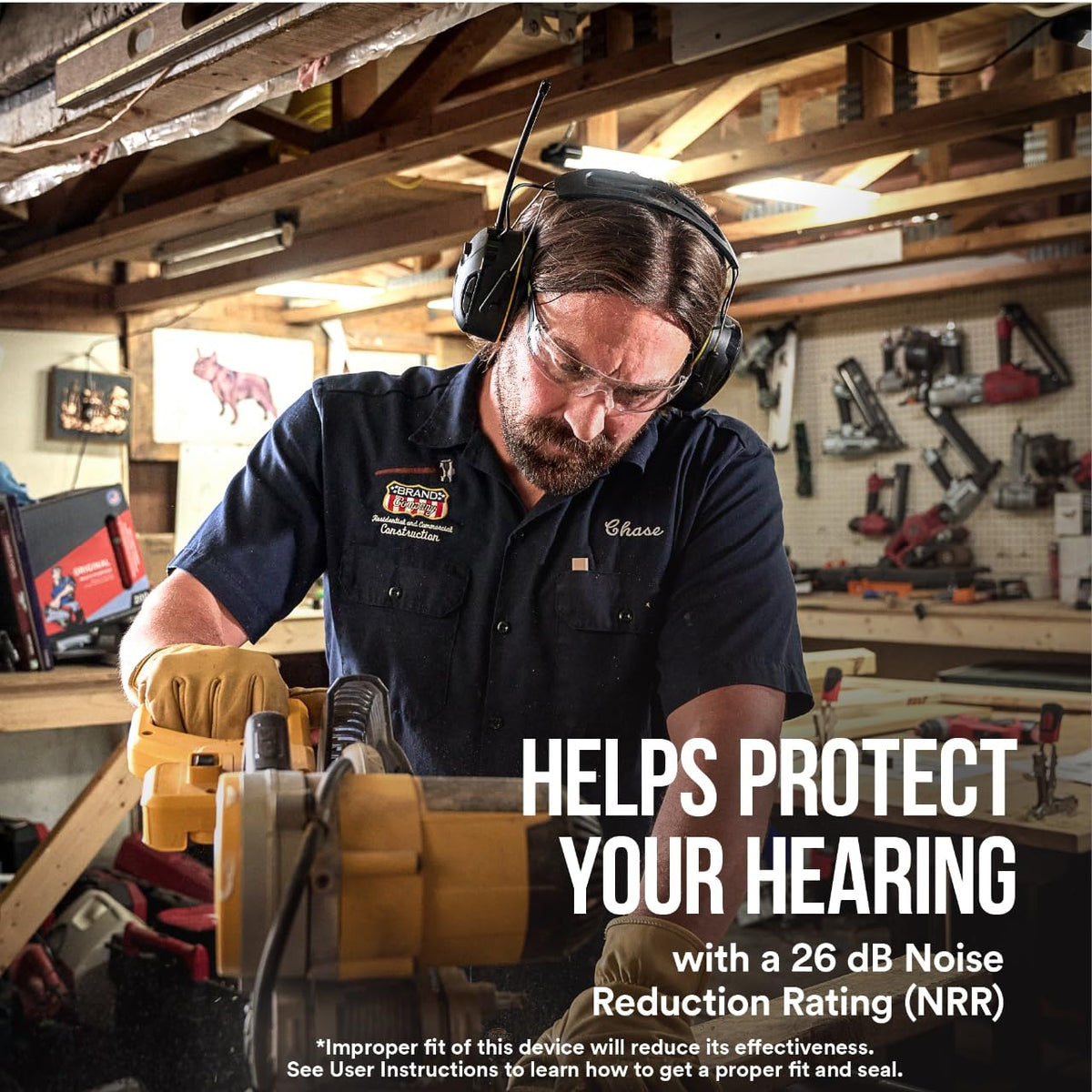 3M WorkTunes Connect + AM/FM Wireless Hearing Protector with Bluetooth