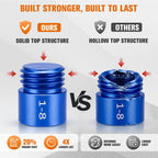 80Pcs Nut and Bolt Thread Checker Set - 40 SAE & 40 Metric Thread Gauge