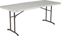 Commercial Fold-in-Half Table, 6-Foot, Almond