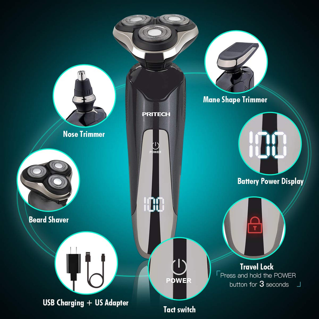 Electric Razor for Men Rotary Electric Shavers for Men