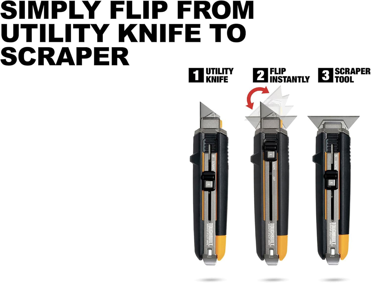 Scraper Utility Knife, 5 Blades, Quick-Change, TB-H4S5-01