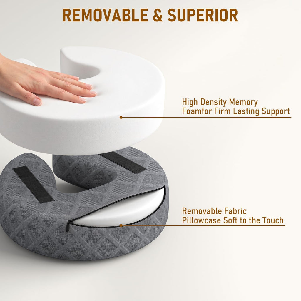 Massage Headrest for Bed, Adjustable Massage Face Cradle at Home, Portable Massage Table Kit for Sleeping Mattress