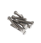 cSeao 20pcs 1/4-20 x 1/2" Hex Head Bolts, Plain Finish, 304 Stainless Steel