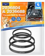 2+2 Pack Vacuum Belts Compatible with Bissell ProHeat 2X Upright Vacuum