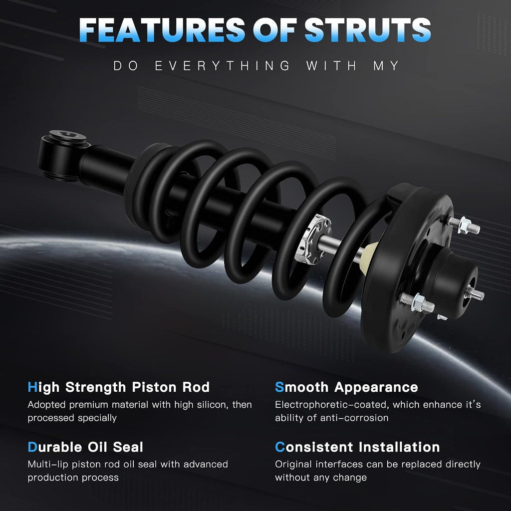 ECCPP Struts Complete Struts Spring for 2007-2013 for Ford Expedition