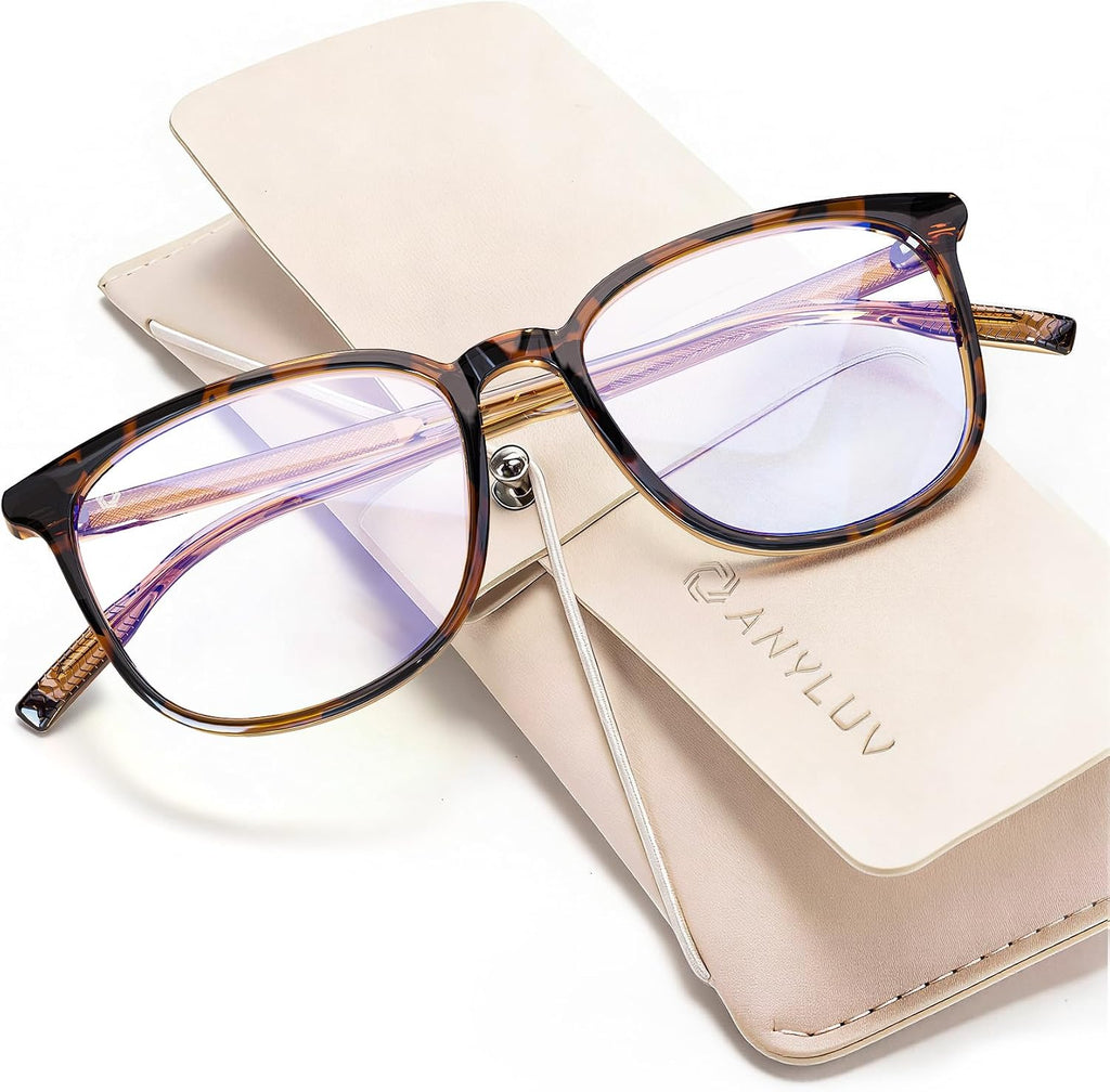 Blue Light Glasses for Woman Men, Womens Blue Light Blocking Glasses Computer Glasses Anti Eyestrain