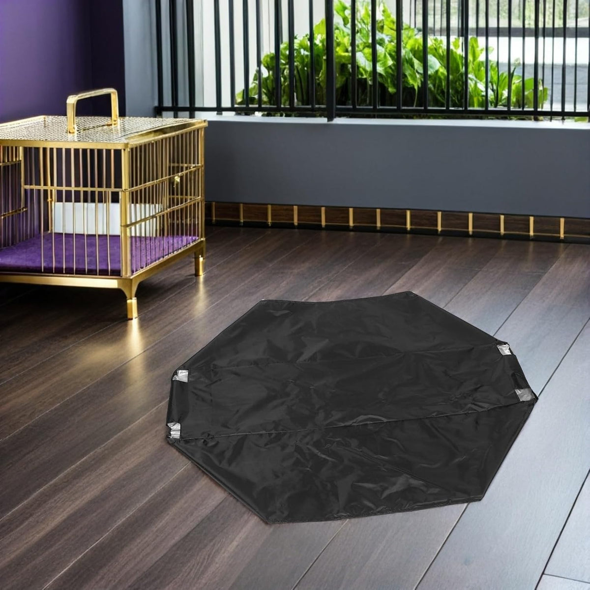 Firewood Storage Rack Cover 150x36x36cm Black Oxford Cloth | Waterproof Shelter for Log Rack, Tear Resistant Build