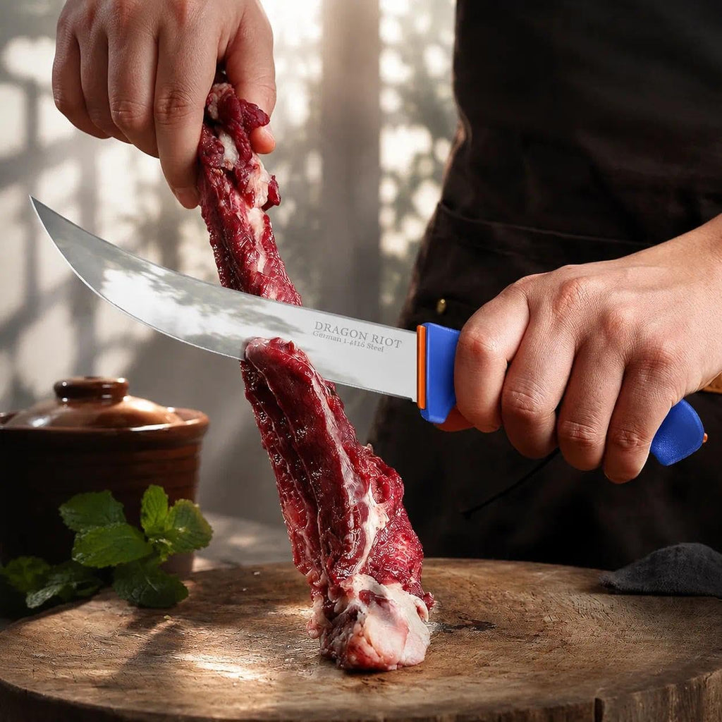 6-Piece Butcher Knife Set, Brisket Trimming Knives | German Stainless Steel, Non-Slip Handle