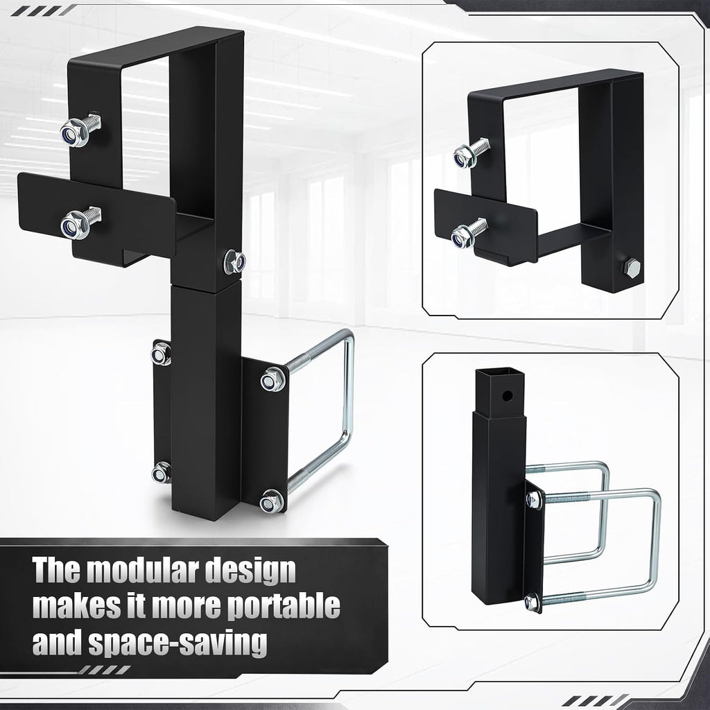 Spare Tire Carrier for 4 Inch Square Bumper Heavy Duty Tire Mount