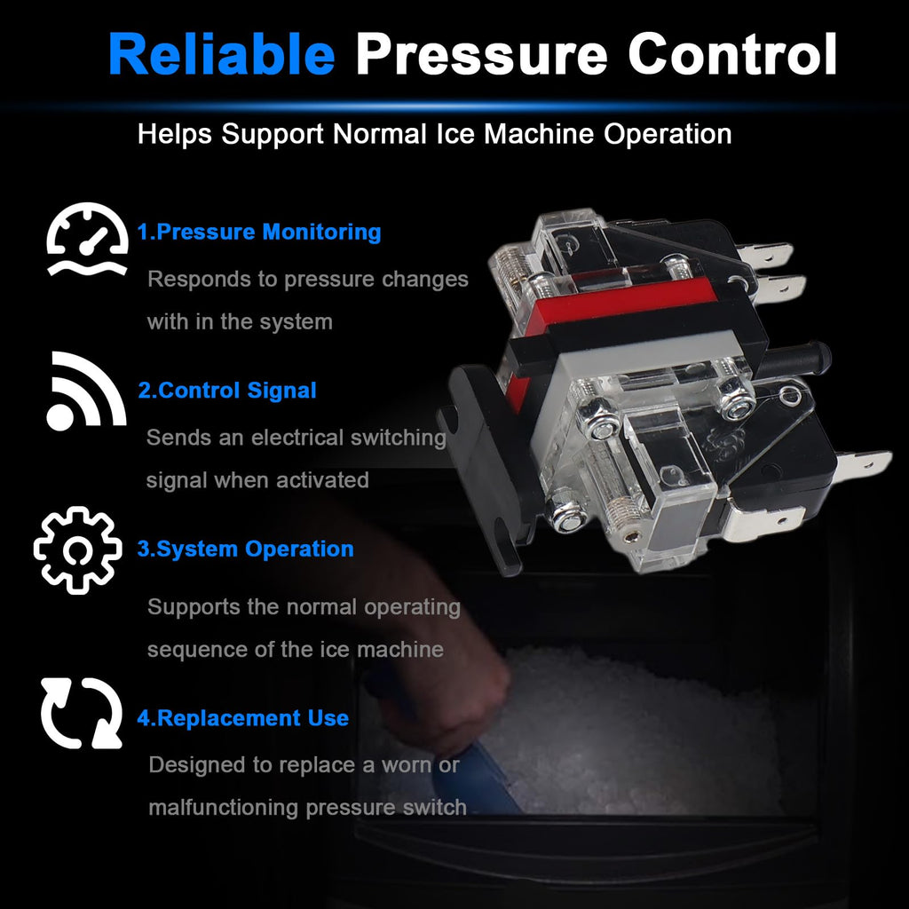 11-0504-01 Pressure Switch Ice Machine Parts Compatible with Scotsman