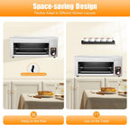 Cheese Melter 1500W, Salamander Broiler with Adjustable Rack for Kitchen