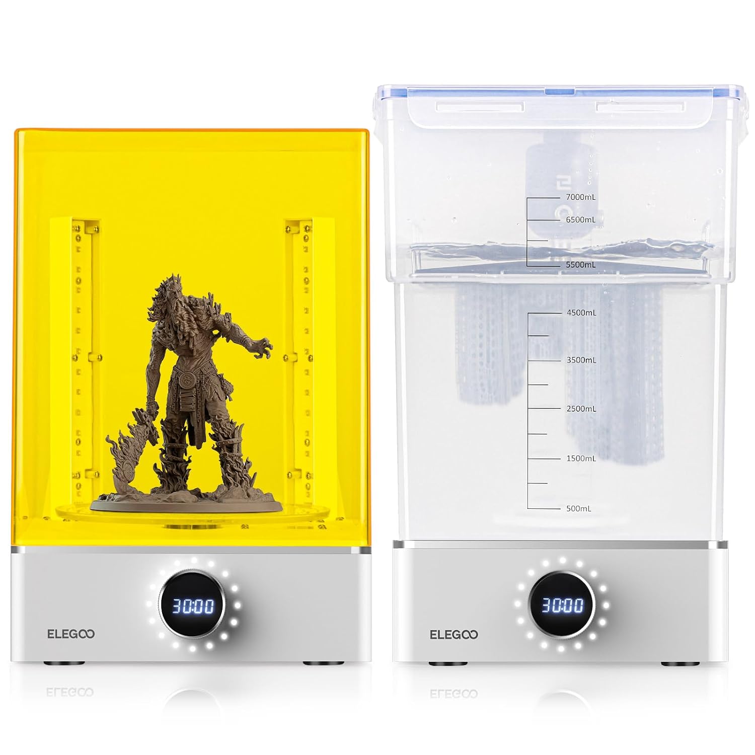 ELEGOO Mercury X Bundle, Wash and Cure Machine for Large Resin 3D Printed Models, Compatible with Saturn, Mars MSLA