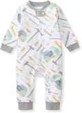Unisex Sleep and Play Pajama, Footless One-Piece Zipper PJ