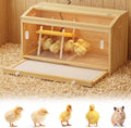 Chick Brooder Box with Heating Plate & Drawers for Max 15 Chicks 32x16x18''