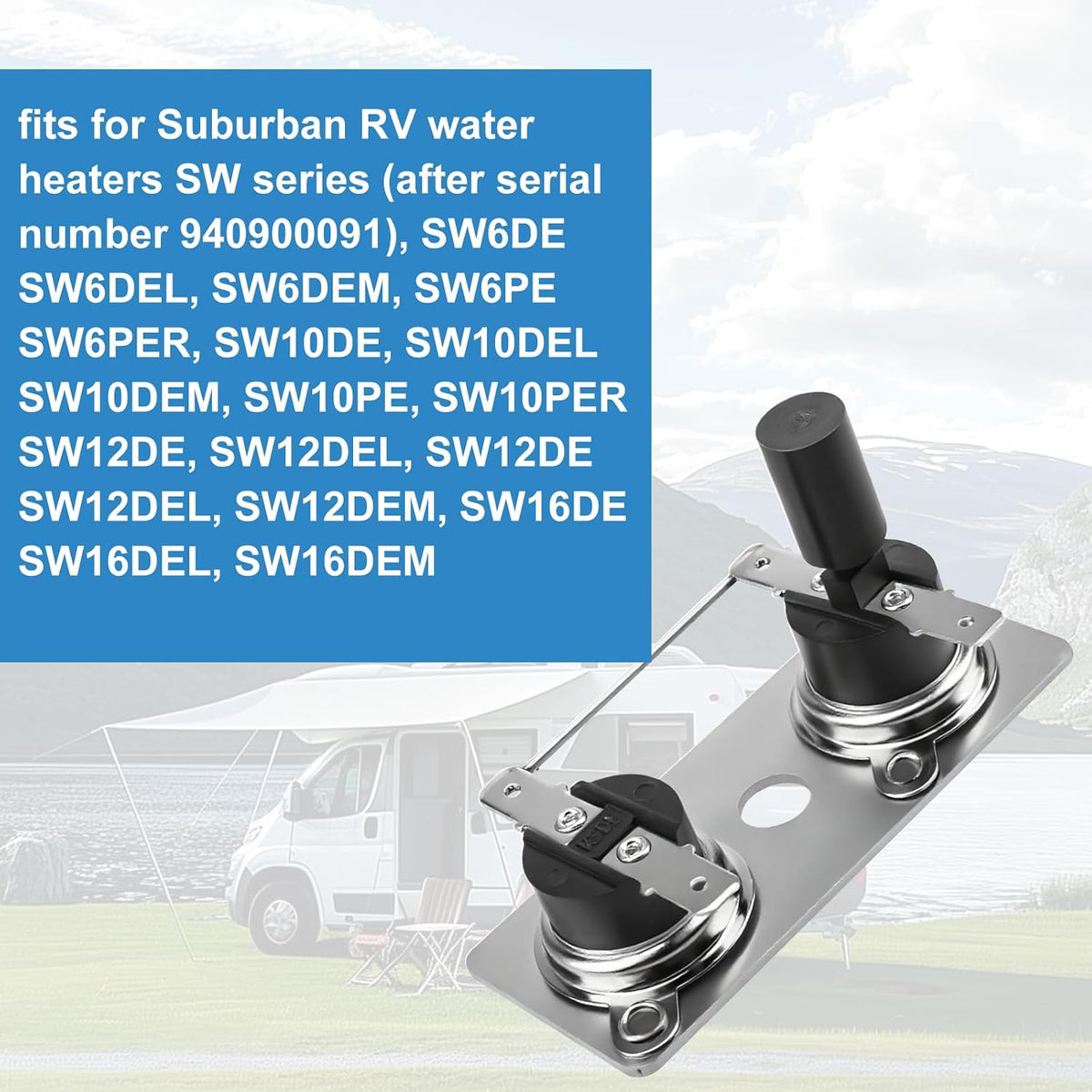 RV Water Heater Thermostat Switch for Suburban 232306 120V T-Stat/Limit