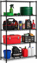 5-Tier Black Wire Shelf, NSF, 200 lb/Shelf, 36x14x72 in