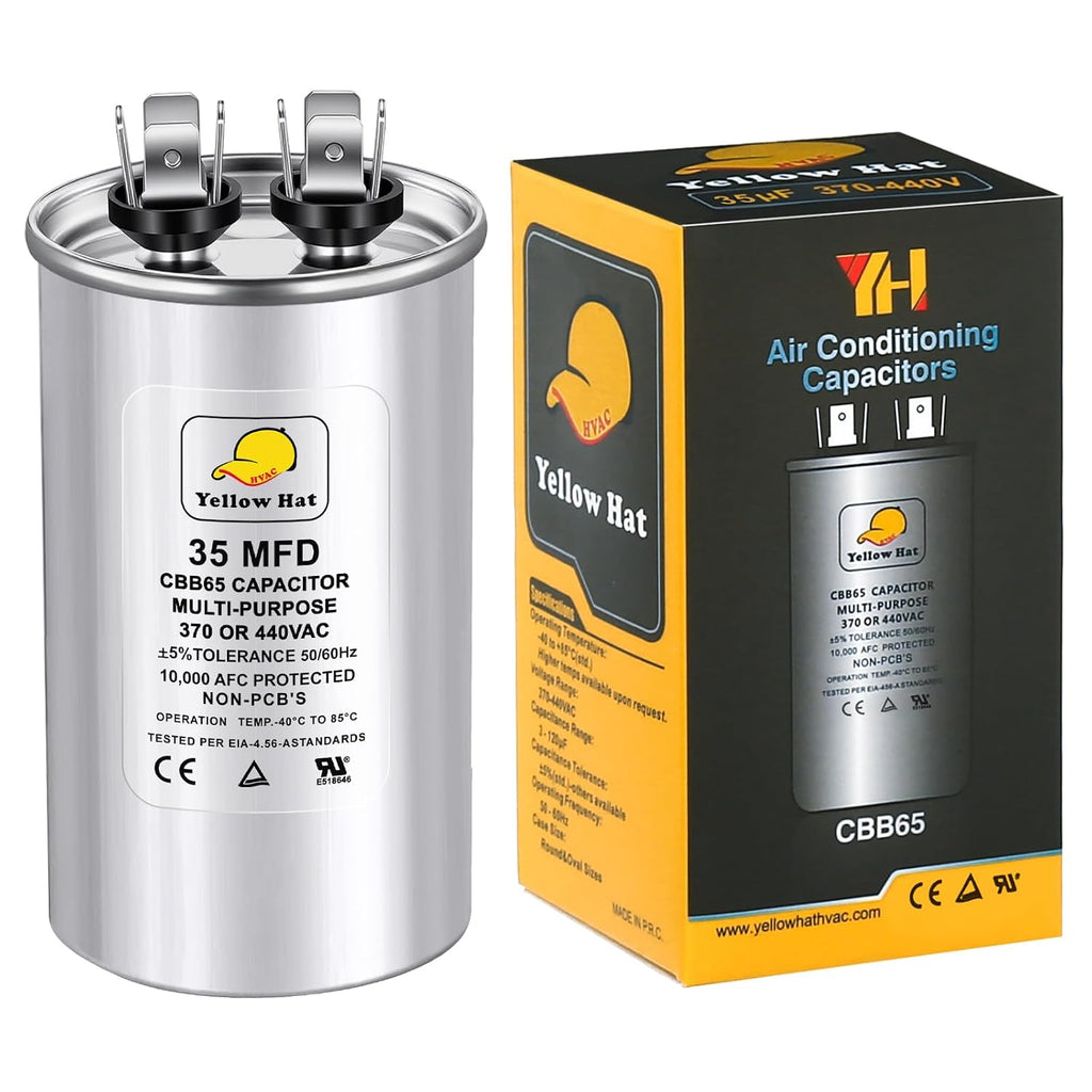 35 uF 35 MFD ±5% 370V/440V CBB65 Run Round Capacitor for AC