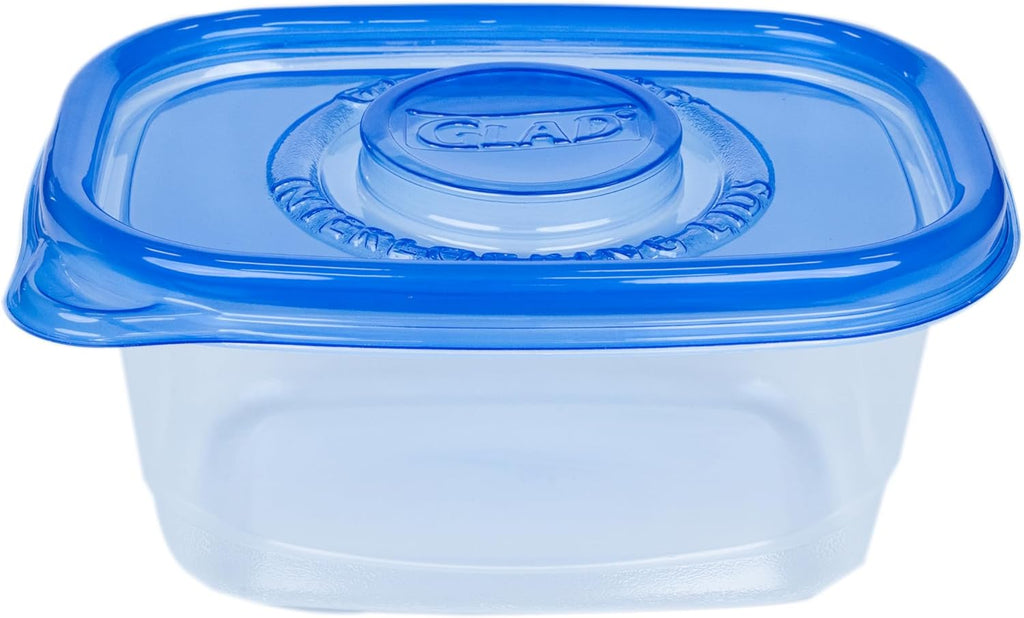 GladWare Medium Rectangle Food Storage Containers with Lids, BPA Free Plastic for Soups Salads and Meal Prep