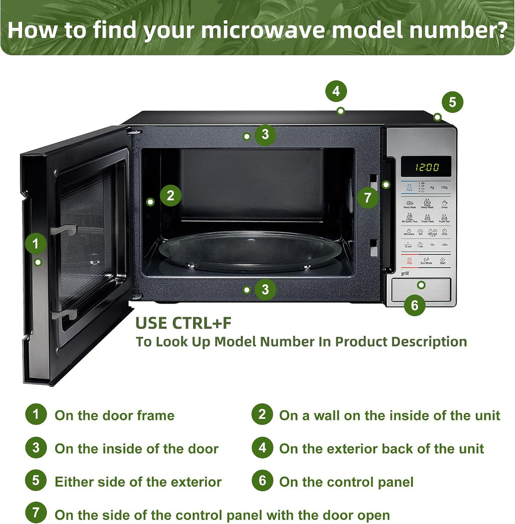 10" Microwave Turntable Compatible with GE Microwave Glass Plate