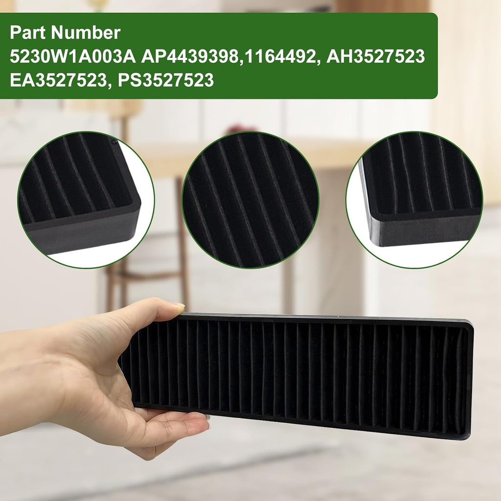 2 Pack 5230W1A003A WB06X10807 Microwave Charcoal Air Filter Replacement for LG Kenmore GE Microwave Charcoal Filter Replacement,Replaces LMV2031ST, LMV2031BD, LMHM2237ST, LMV2031SS, LMV2031, LMH2235ST