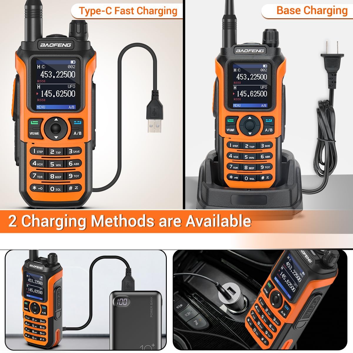Radio Ham Radio Handheld Dual Band Long Range Two Way Radio for Adults UV-21R Rechargeable Walkie Talkies with