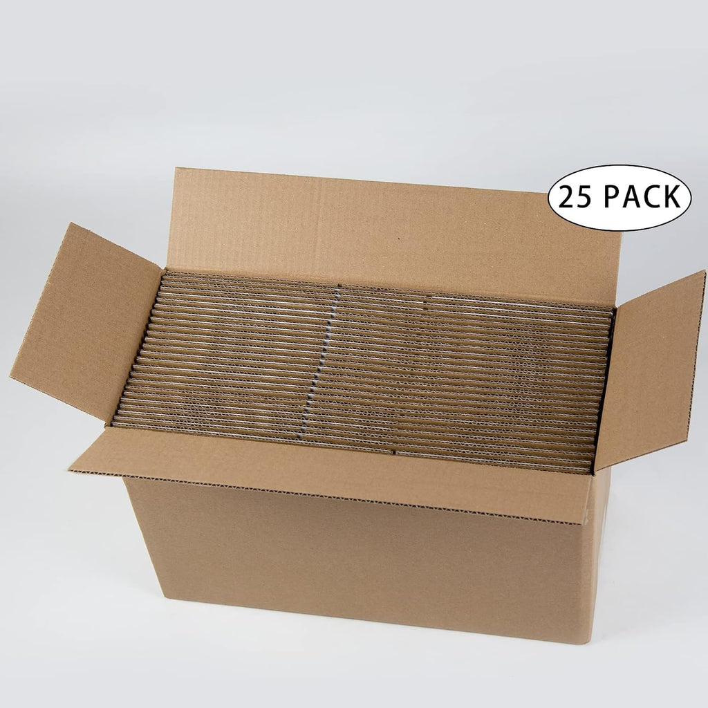 White Shipping Boxes 9x6x4 Inches Small Corrugated Cardboard Boxes, 25 Pack